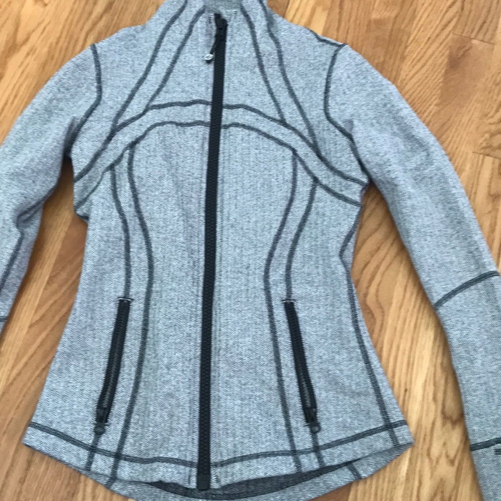 gray lulu lemon zip up